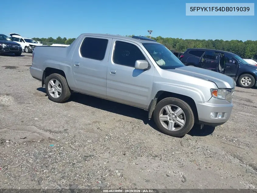 HONDA RIDGELINE 2013, VIN 5FPYK1F54DB019039