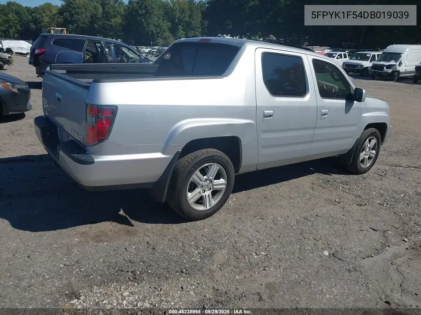2013 HONDA RIDGELINE VIN 5FPYK1F54DB019039 — фото 4