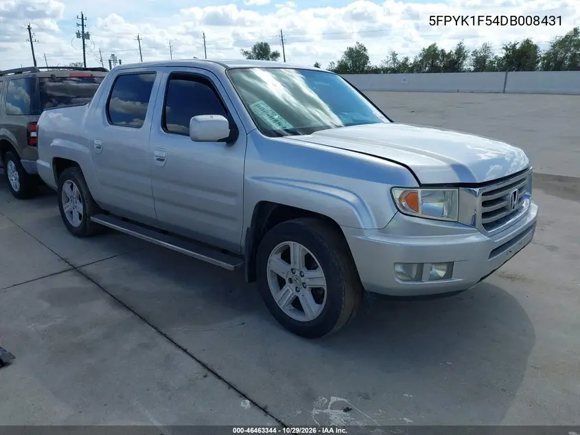 HONDA RIDGELINE 2013, VIN 5FPYK1F54DB008431