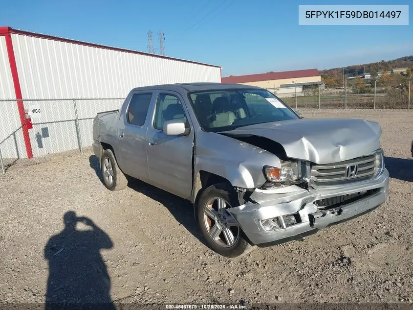 HONDA RIDGELINE 2013, VIN 5FPYK1F59DB014497