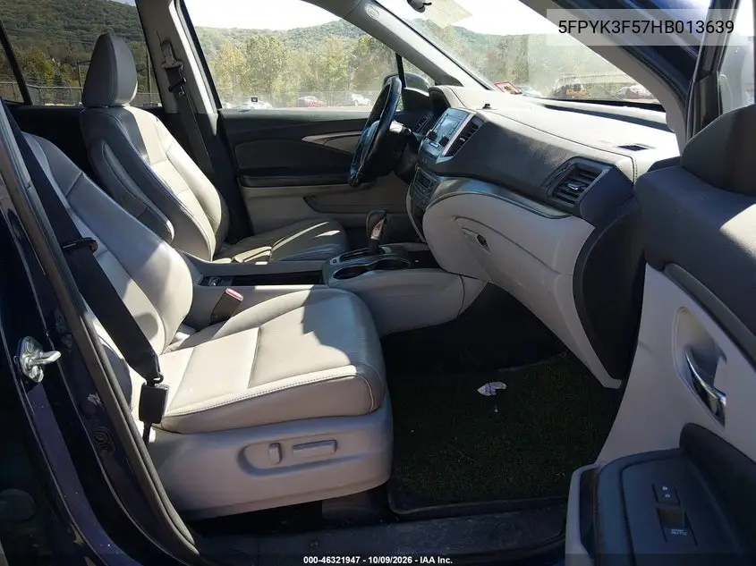 2017 HONDA RIDGELINE VIN 5FPYK3F57HB013639 — фото 5