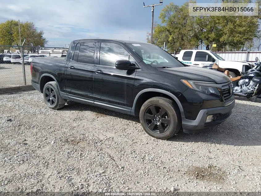HONDA RIDGELINE 2017, VIN 5FPYK3F84HB015066
