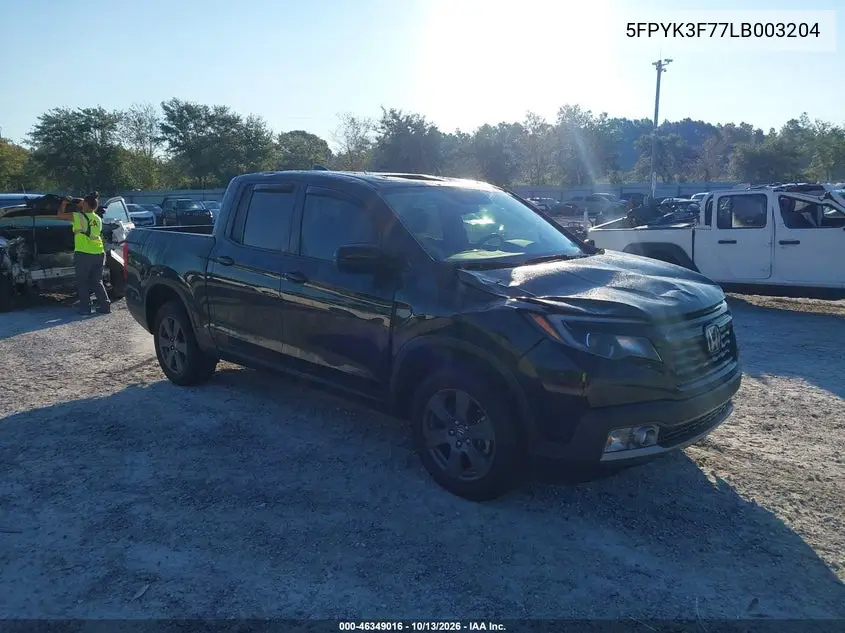 HONDA RIDGELINE 2020, VIN 5FPYK3F77LB003204