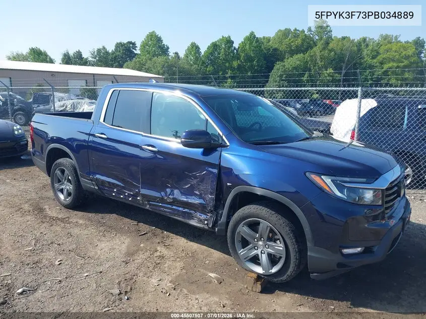 HONDA RIDGELINE 2023, VIN 5FPYK3F73PB034889