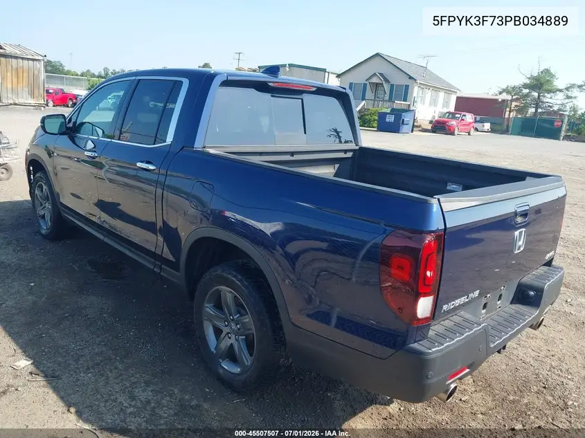 2023 HONDA RIDGELINE VIN 5FPYK3F73PB034889 — фото 3
