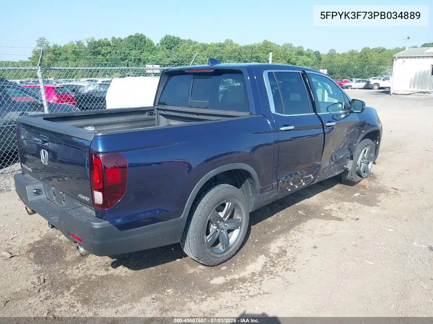 2023 HONDA RIDGELINE VIN 5FPYK3F73PB034889 — фото 4