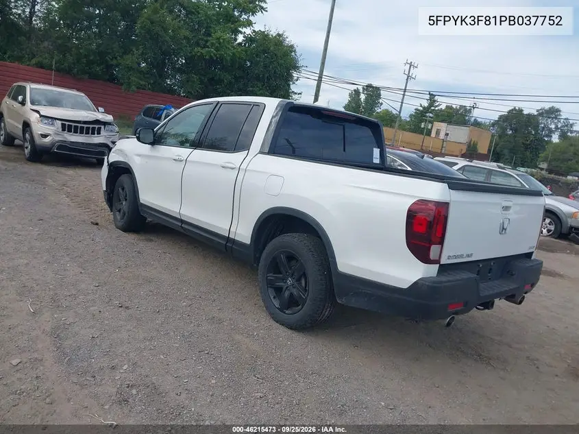 2023 HONDA RIDGELINE VIN 5FPYK3F81PB037752 — фото 3
