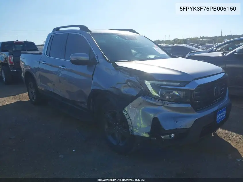 HONDA RIDGELINE 2023, VIN 5FPYK3F76PB006150