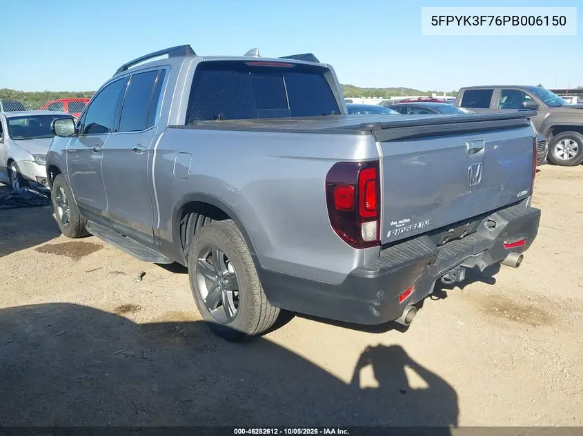 2023 HONDA RIDGELINE VIN 5FPYK3F76PB006150 — фото 3