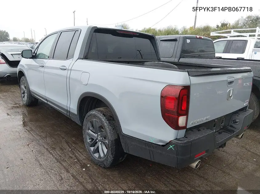 2023 HONDA RIDGELINE VIN 5FPYK3F14PB067718 — фото 3