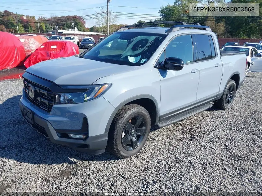 2024 HONDA RIDGELINE VIN 5FPYK3F8XRB003568 — фото 2