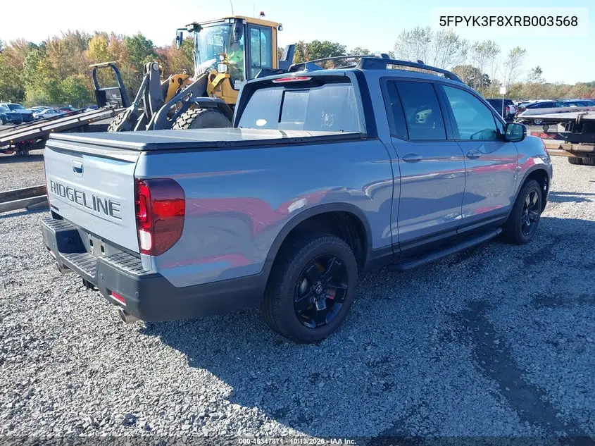 2024 HONDA RIDGELINE VIN 5FPYK3F8XRB003568 — фото 4