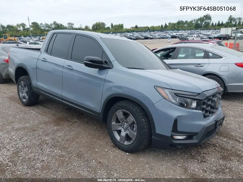 HONDA RIDGELINE 2025, VIN 5FPYK3F64SB051068