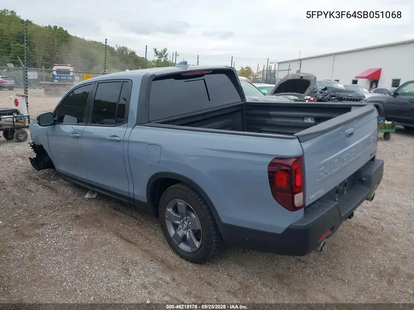 2025 HONDA RIDGELINE VIN 5FPYK3F64SB051068 — фото 3