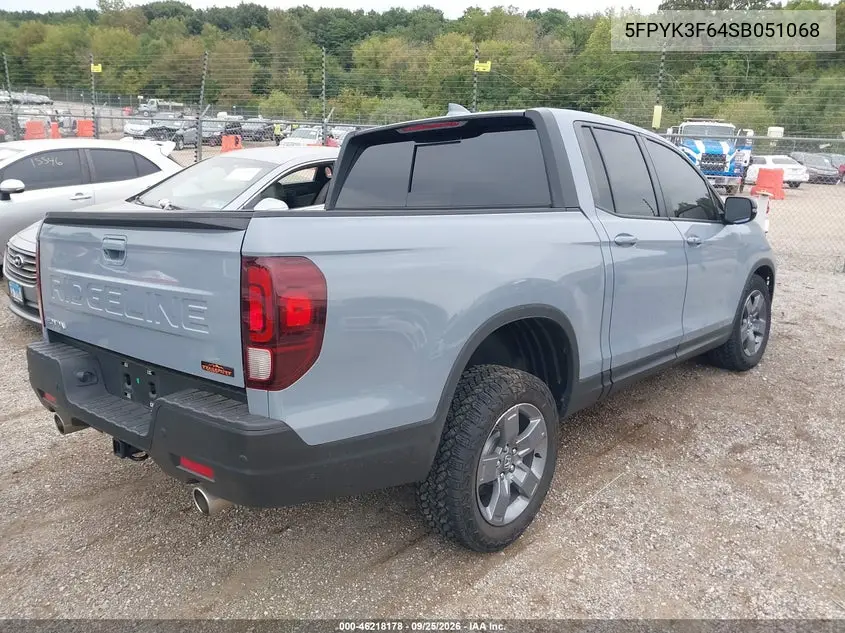 2025 HONDA RIDGELINE VIN 5FPYK3F64SB051068 — фото 4