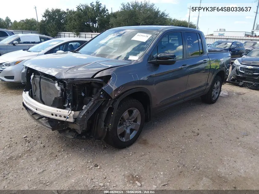 2025 HONDA RIDGELINE VIN 5FPYK3F64SB033637 — фото 2