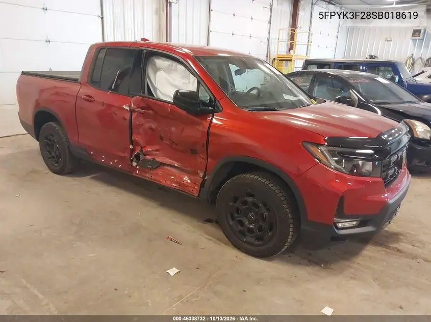 HONDA RIDGELINE 2025, VIN 5FPYK3F28SB018619