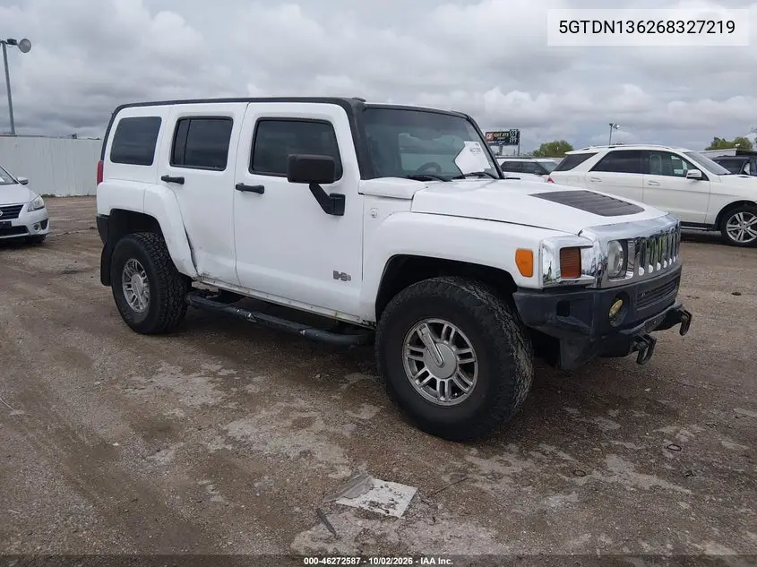 HUMMER H3 2006, VIN 5GTDN136268327219