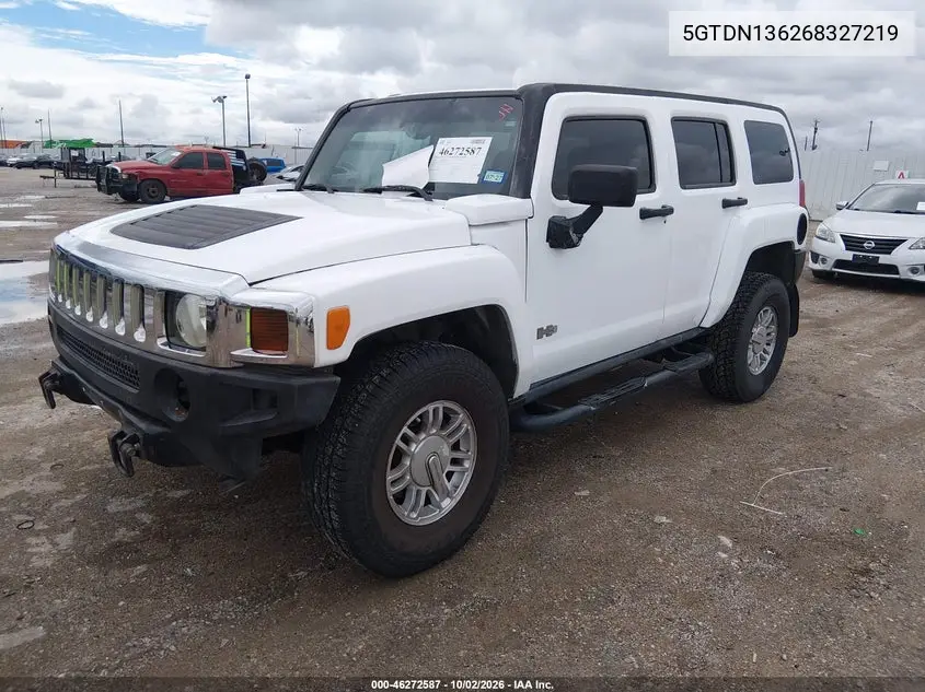 2006 HUMMER H3 VIN 5GTDN136268327219 — фото 2