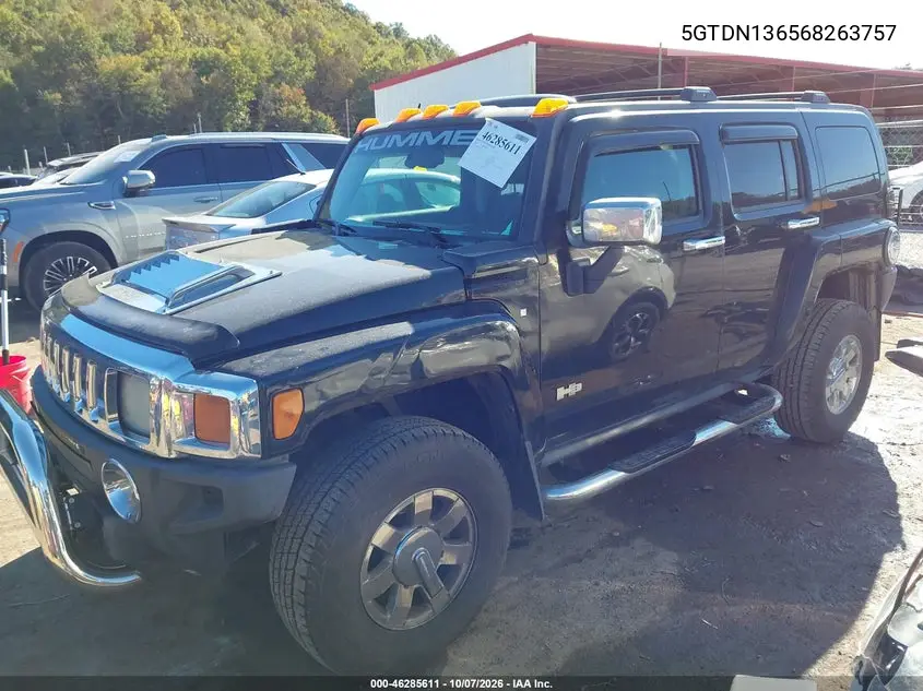 2006 HUMMER H3 VIN 5GTDN136568263757 — фото 2