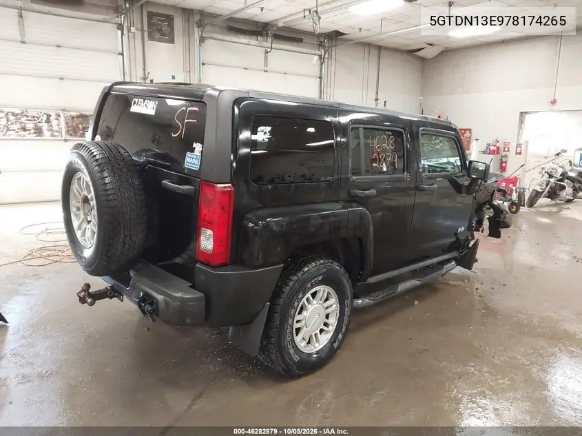 2007 HUMMER H3 VIN 5GTDN13E978174265 — фото 4