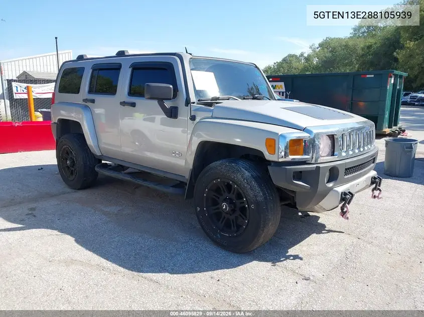 HUMMER H3 2008, VIN 5GTEN13E288105939
