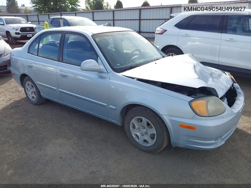 HYUNDAI ACCENT 2004, VIN KMHCG45C54U499827