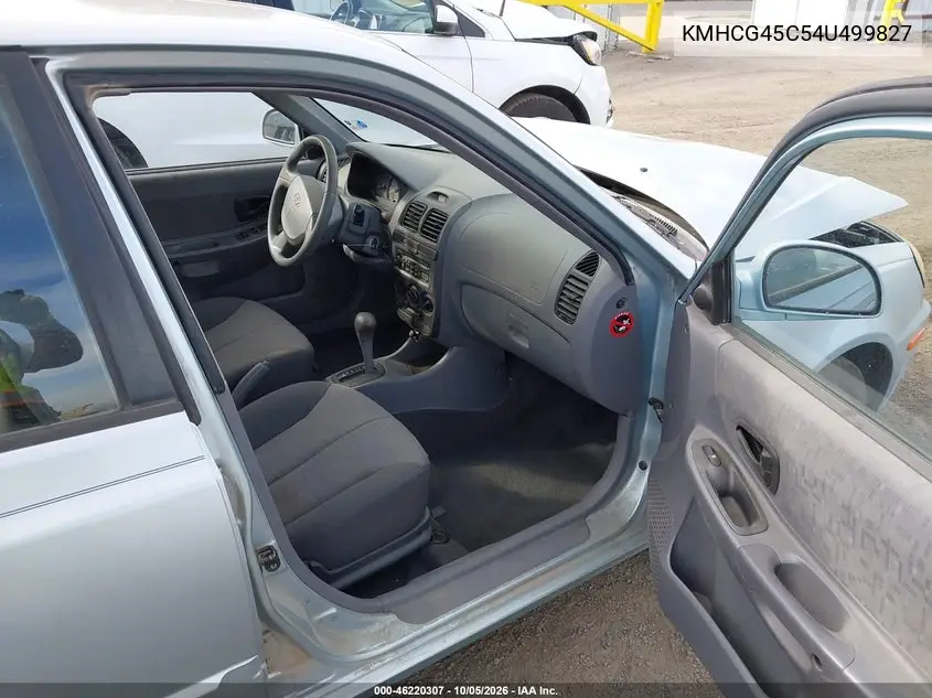 2004 HYUNDAI ACCENT VIN KMHCG45C54U499827 — фото 5