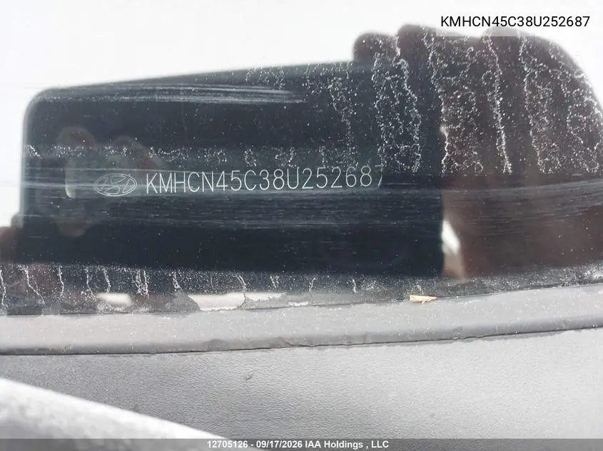 2008 HYUNDAI ACCENT VIN KMHCN45C38U252687 — фото 18