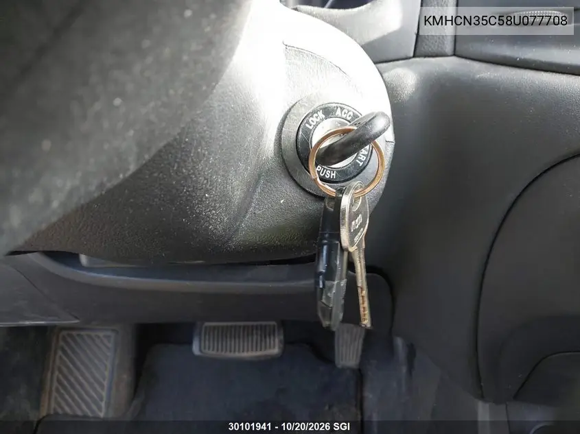 2008 HYUNDAI ACCENT VIN KMHCN35C58U077708 — фото 11
