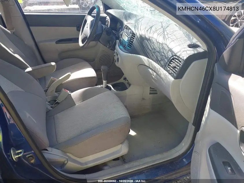 2008 HYUNDAI ACCENT VIN KMHCN46CX8U174813 — фото 5