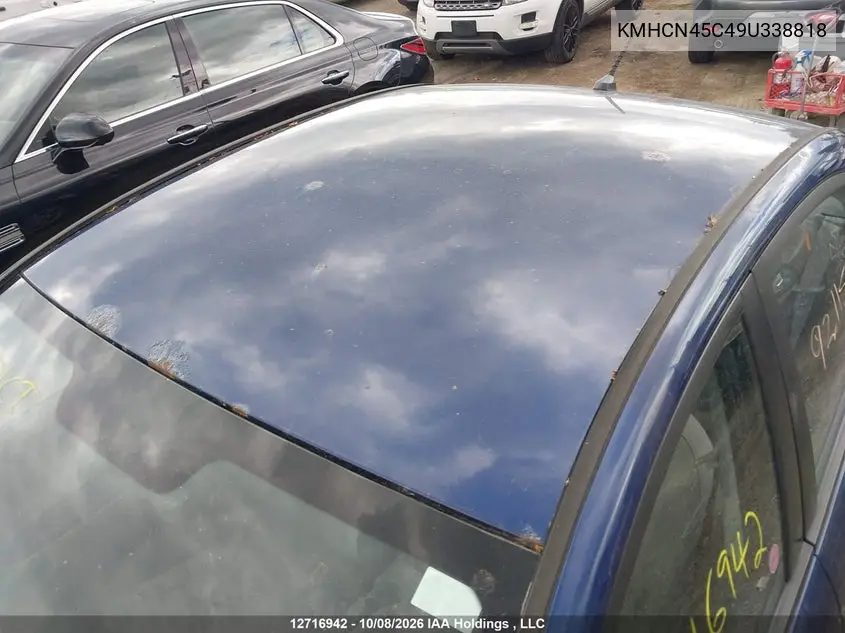 2009 HYUNDAI ACCENT VIN KMHCN45C49U338818 — фото 12