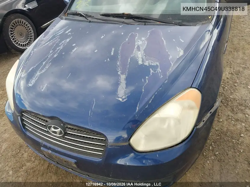 2009 HYUNDAI ACCENT VIN KMHCN45C49U338818 — фото 20