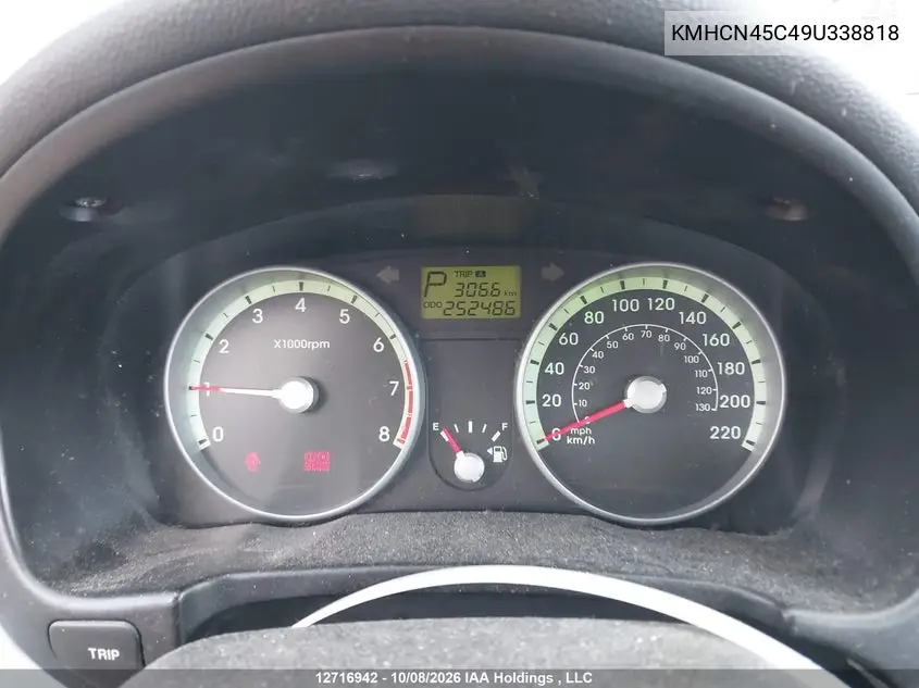 2009 HYUNDAI ACCENT VIN KMHCN45C49U338818 — фото 7
