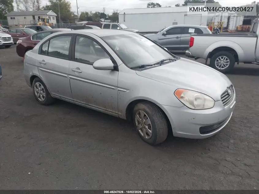 HYUNDAI ACCENT 2009, VIN KMHCN46C09U320427