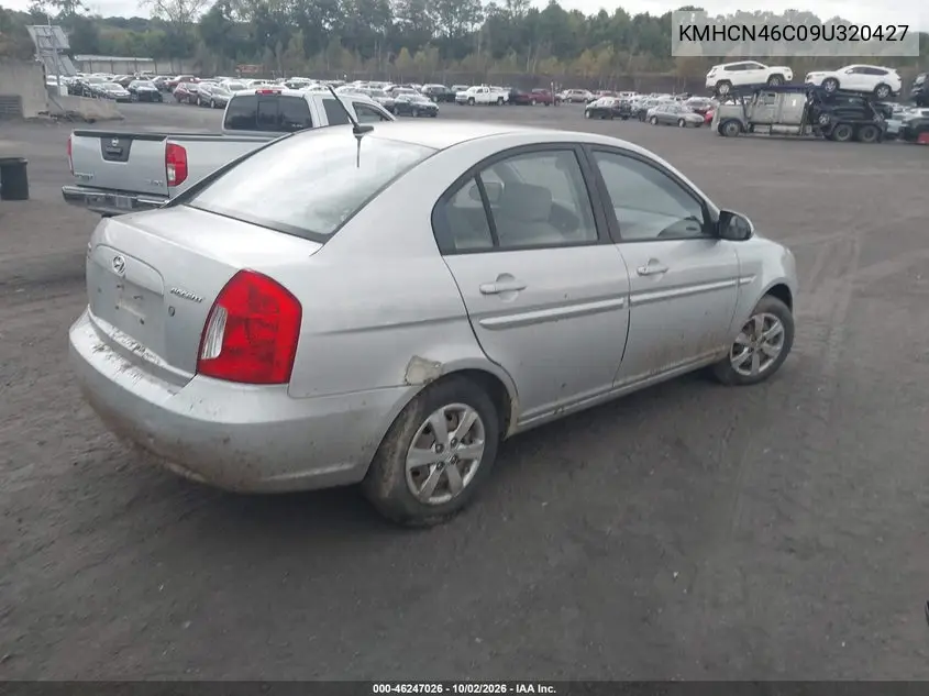 2009 HYUNDAI ACCENT VIN KMHCN46C09U320427 — фото 4