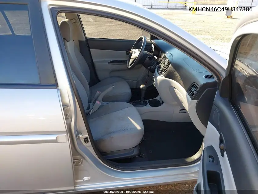 2009 HYUNDAI ACCENT VIN KMHCN46C49U347386 — фото 5