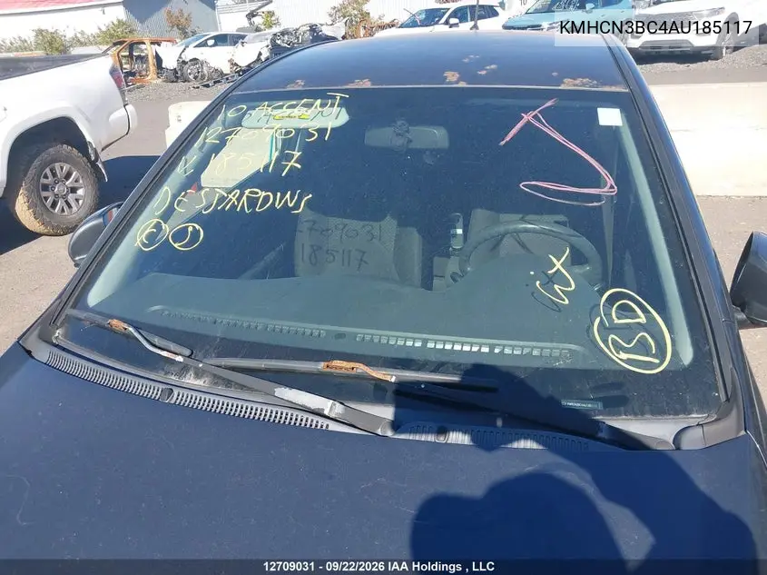2010 HYUNDAI ACCENT VIN KMHCN3BC4AU185117 — фото 17