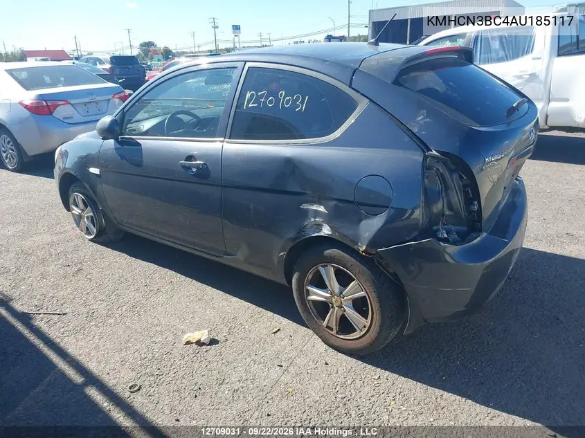 2010 HYUNDAI ACCENT VIN KMHCN3BC4AU185117 — фото 3