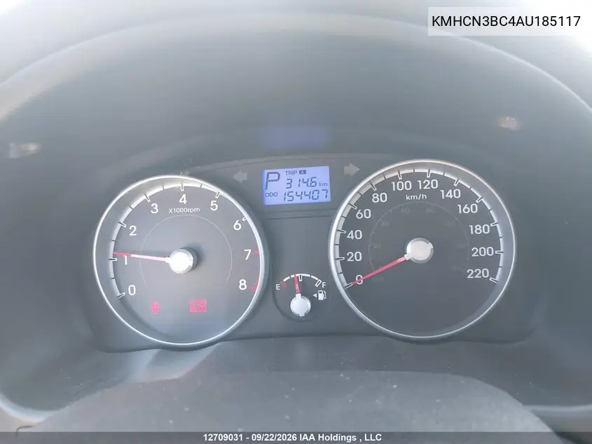 2010 HYUNDAI ACCENT VIN KMHCN3BC4AU185117 — фото 7