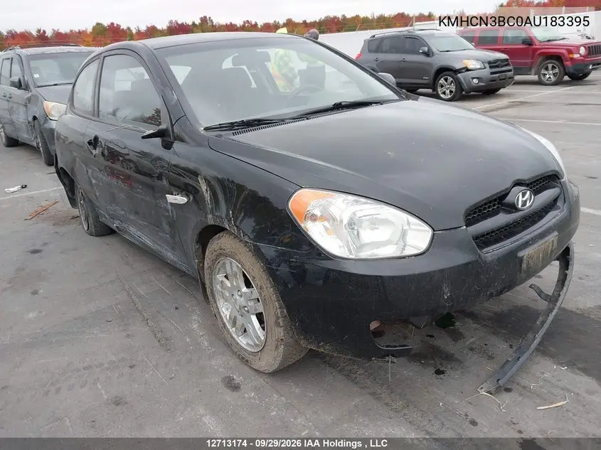 HYUNDAI ACCENT 2010, VIN KMHCN3BC0AU183395
