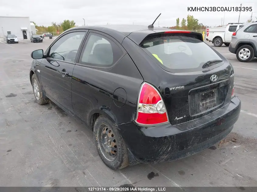 2010 HYUNDAI ACCENT VIN KMHCN3BC0AU183395 — фото 3