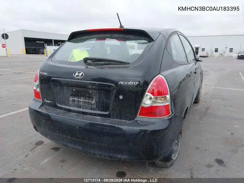 2010 HYUNDAI ACCENT VIN KMHCN3BC0AU183395 — фото 4