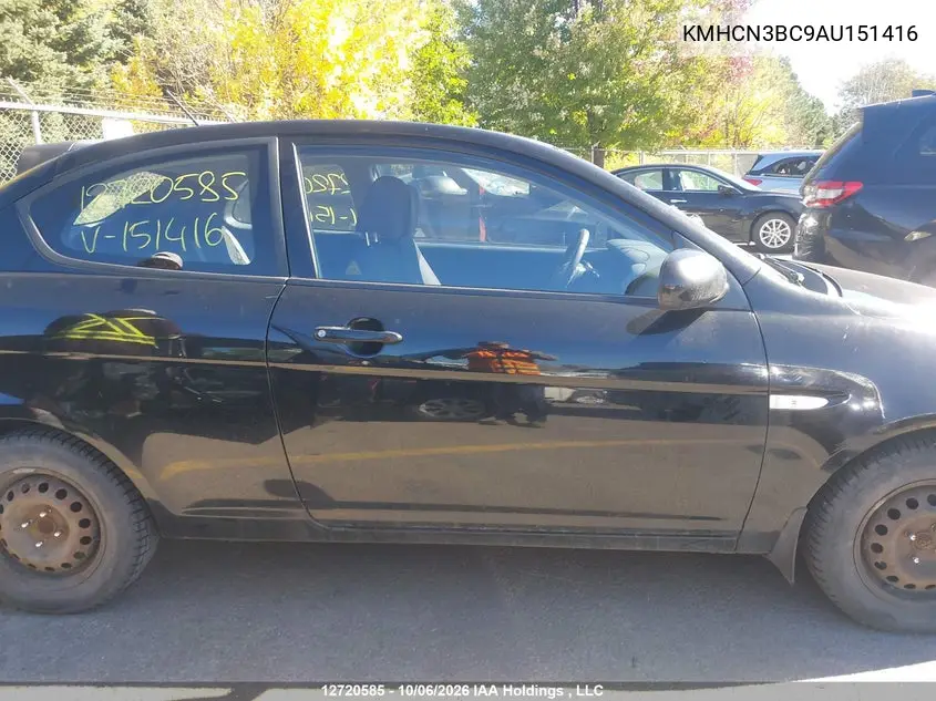 2010 HYUNDAI ACCENT VIN KMHCN3BC9AU151416 — фото 14