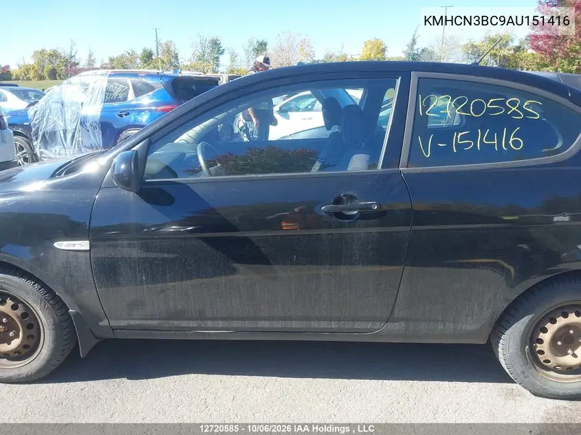 2010 HYUNDAI ACCENT VIN KMHCN3BC9AU151416 — фото 15