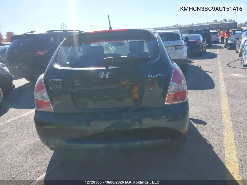 2010 HYUNDAI ACCENT VIN KMHCN3BC9AU151416 — фото 17