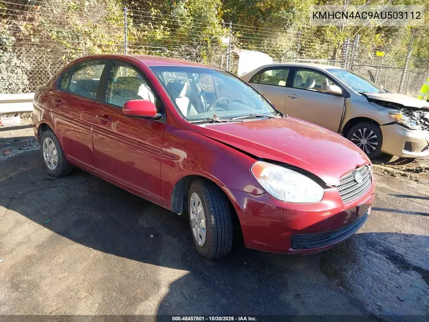 HYUNDAI ACCENT 2010, VIN KMHCN4AC9AU503112