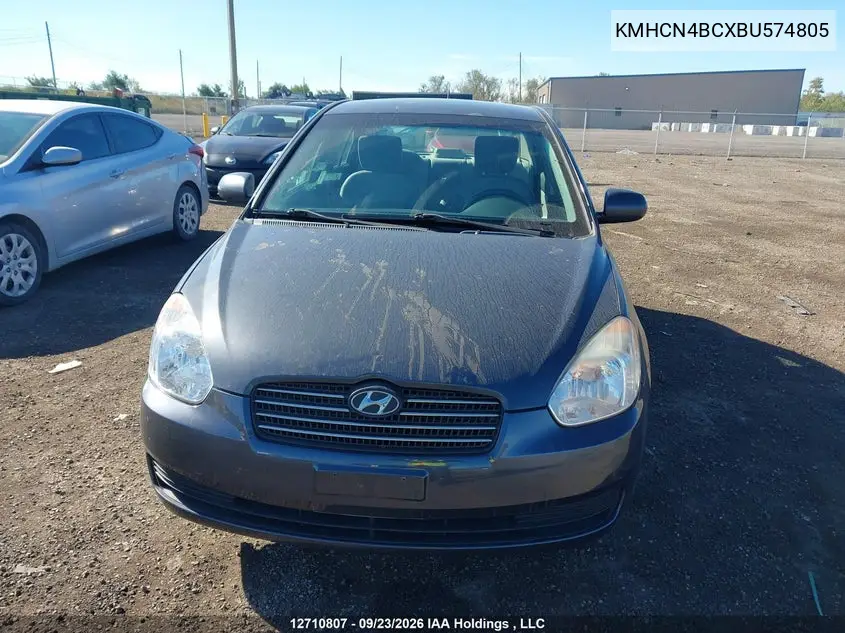 2011 HYUNDAI ACCENT VIN KMHCN4BCXBU574805 — фото 12
