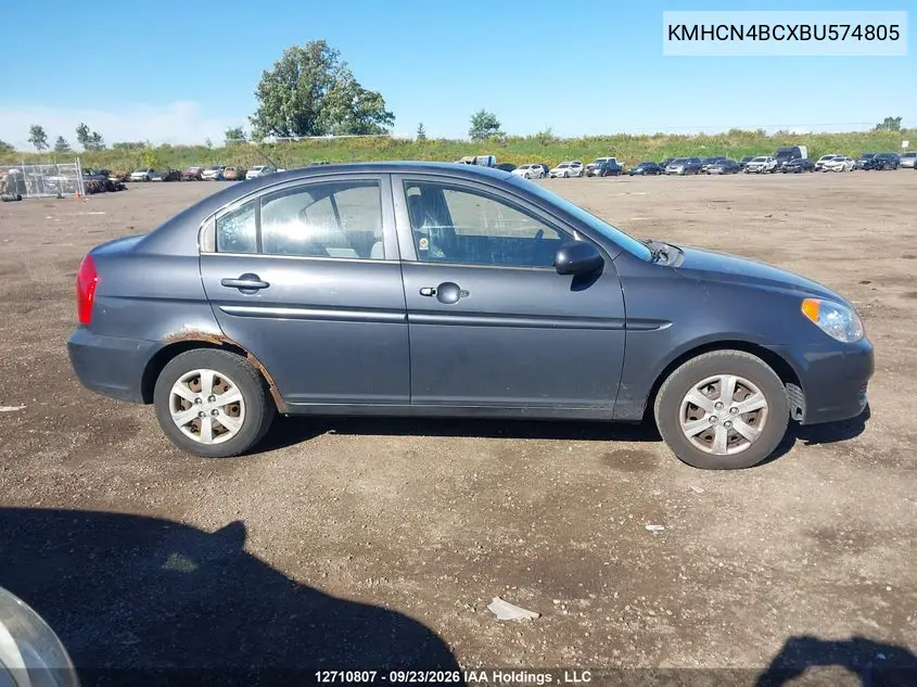 2011 HYUNDAI ACCENT VIN KMHCN4BCXBU574805 — фото 13
