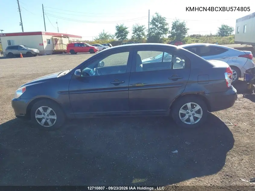 2011 HYUNDAI ACCENT VIN KMHCN4BCXBU574805 — фото 14